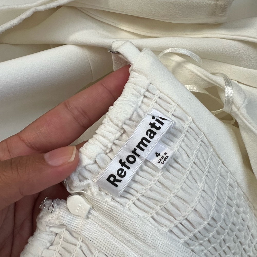 Reformation Ivory Maxi Florina Dress - Picture 9 of 10